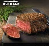 Outback Steakhouse Dinner Menu